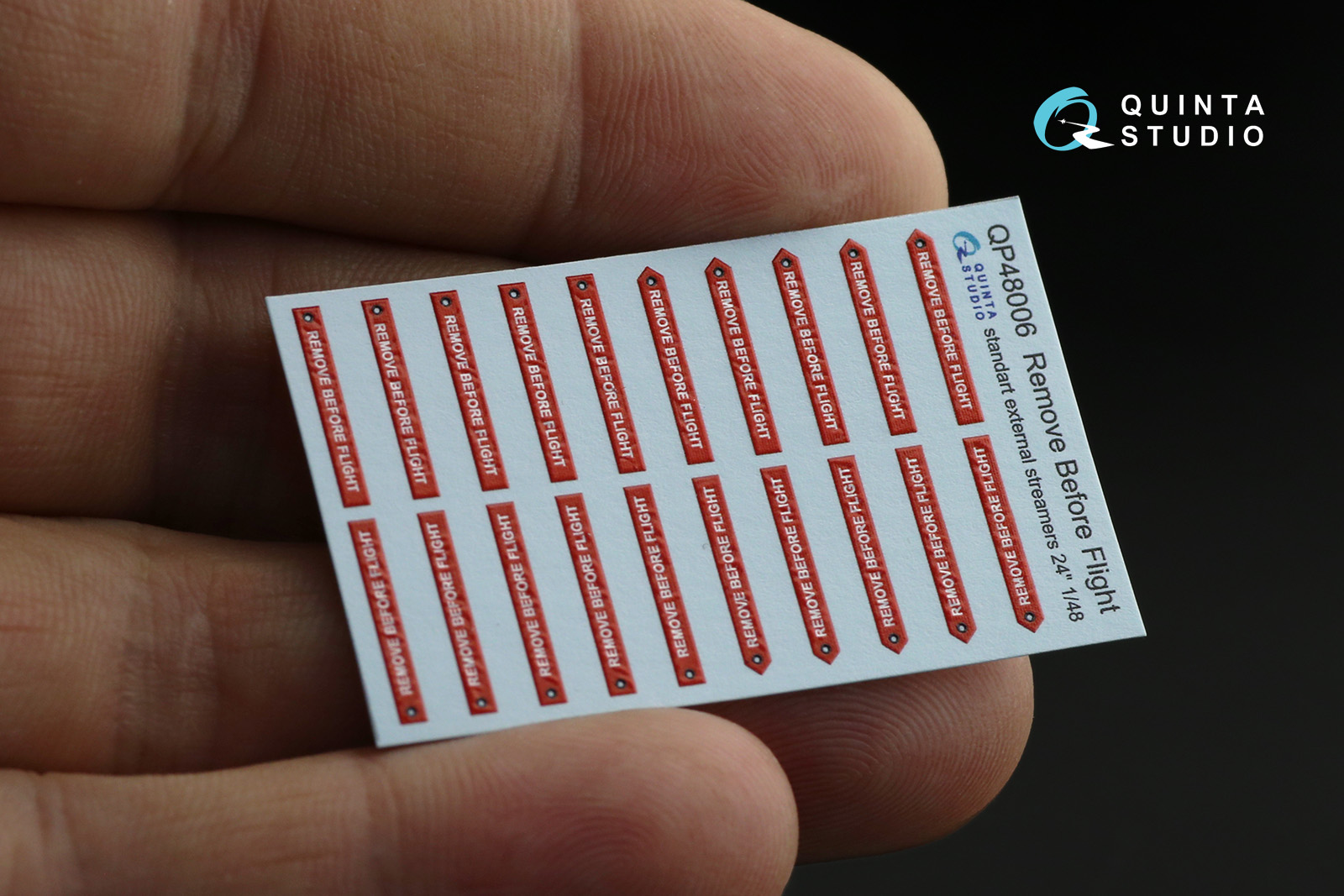 QP48006 Предупреждающие вымпелы Remove Before Flight, стандартный размер 24, 20 шт
