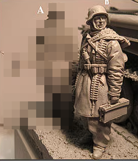 JS35001B WW II Panzer Grenadier "Machine Gun Team". East Front 1943-45. Figure B. Jeffshiu's miniatures