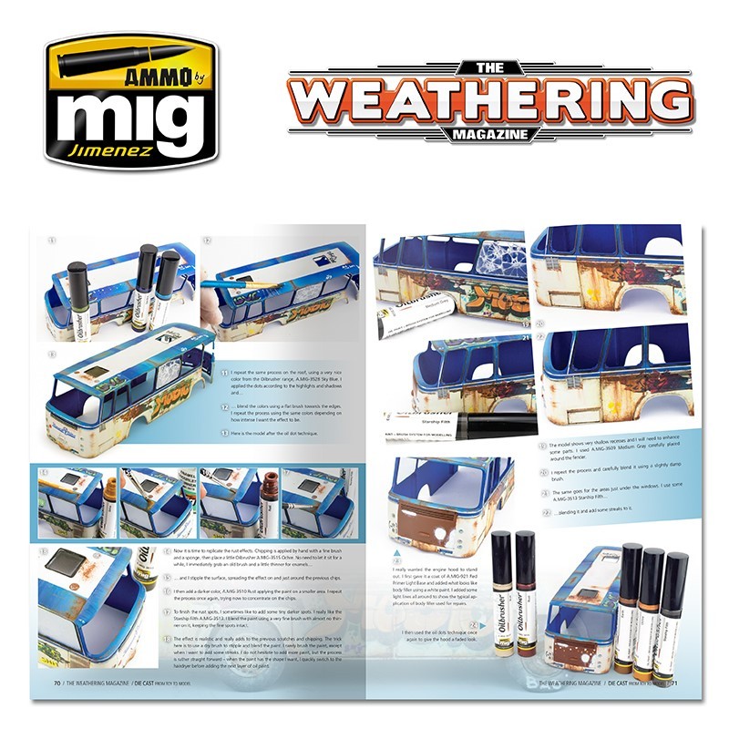 AMIG4772 Ammo Mig Журнал Weathering на русском языке выпуск №  23  ISSUE 23. DIE CAST: FROM TOY TO MODEL (Russian)