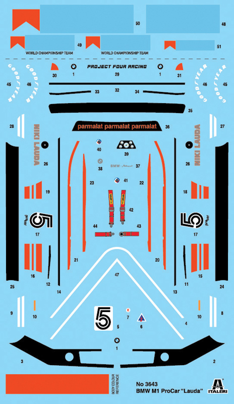 3643ИТ Автомобиль B.M.W. M1 Procar Italeri