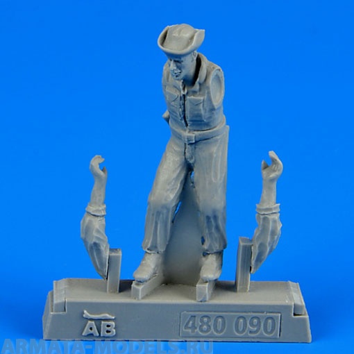 480090AERO  Фигура USAF Maintenance Crew - Farm Gate Operation Vietnam War 1965-1973 1/48 AEROBONUS