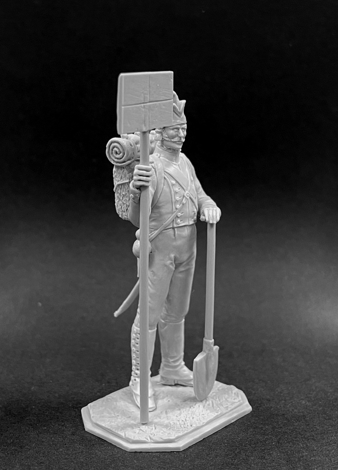 CHM-54353. Испанский батальон пионеров (версия №1), 1812 г. 54 мм. Материал - смола. Chronos Miniatures