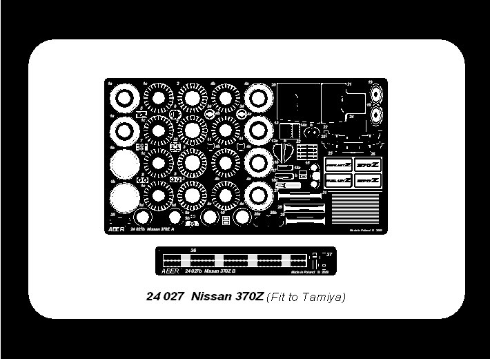 ABR-24-027  Дополнения для  Nissan 370Z для Tamiya 1/24