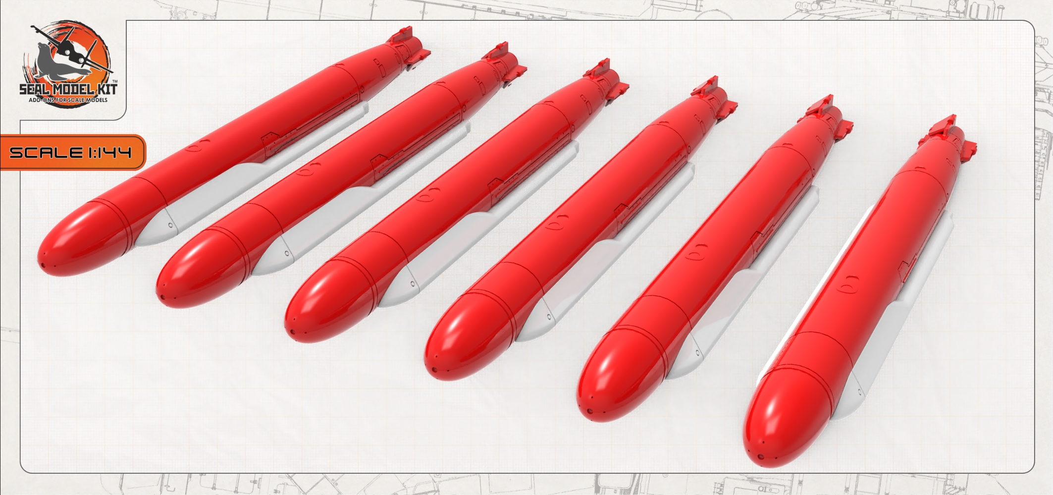 smk144006 Набор ракет Х-55СМ (6шт)