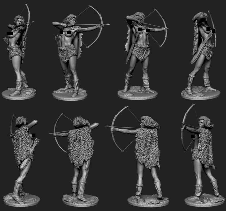 CHM-90.009. Миры Фэнтези: Венера Палеолита. 90 мм. Материал -смола. Chronos Miniatures