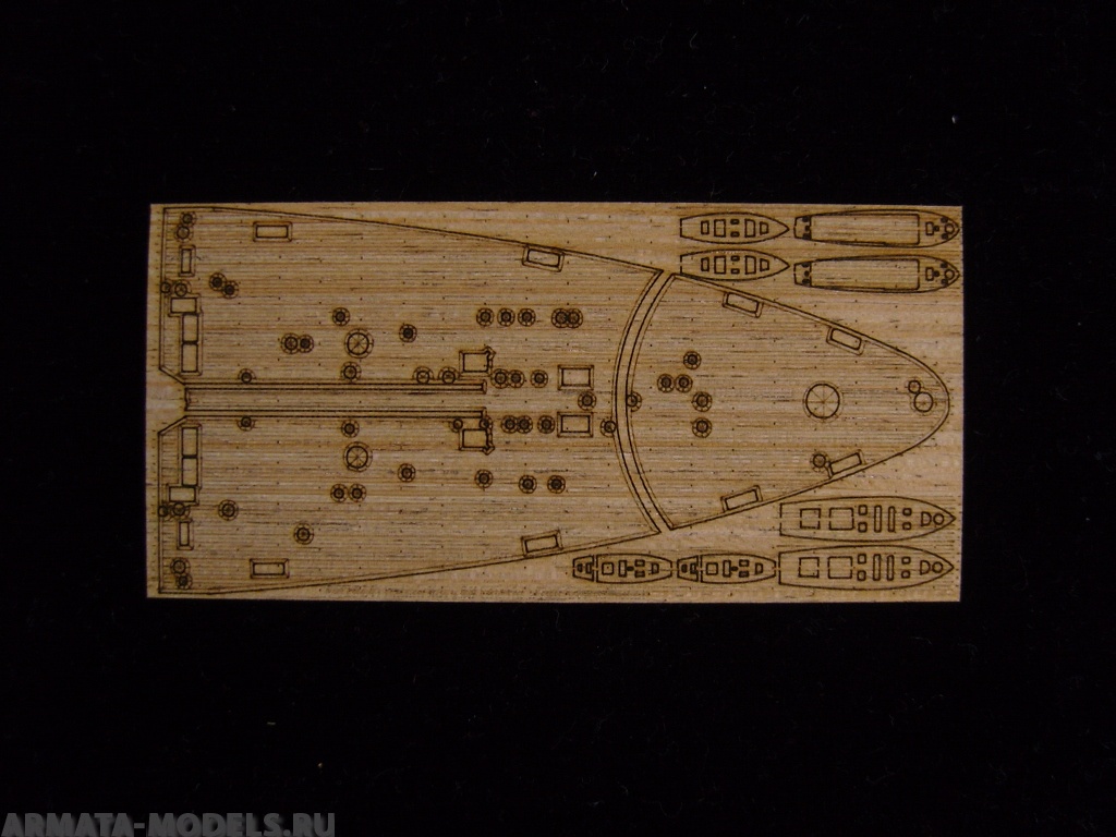 AW20041 Деревянная палуба для Italian Navy RN Littorio 1941