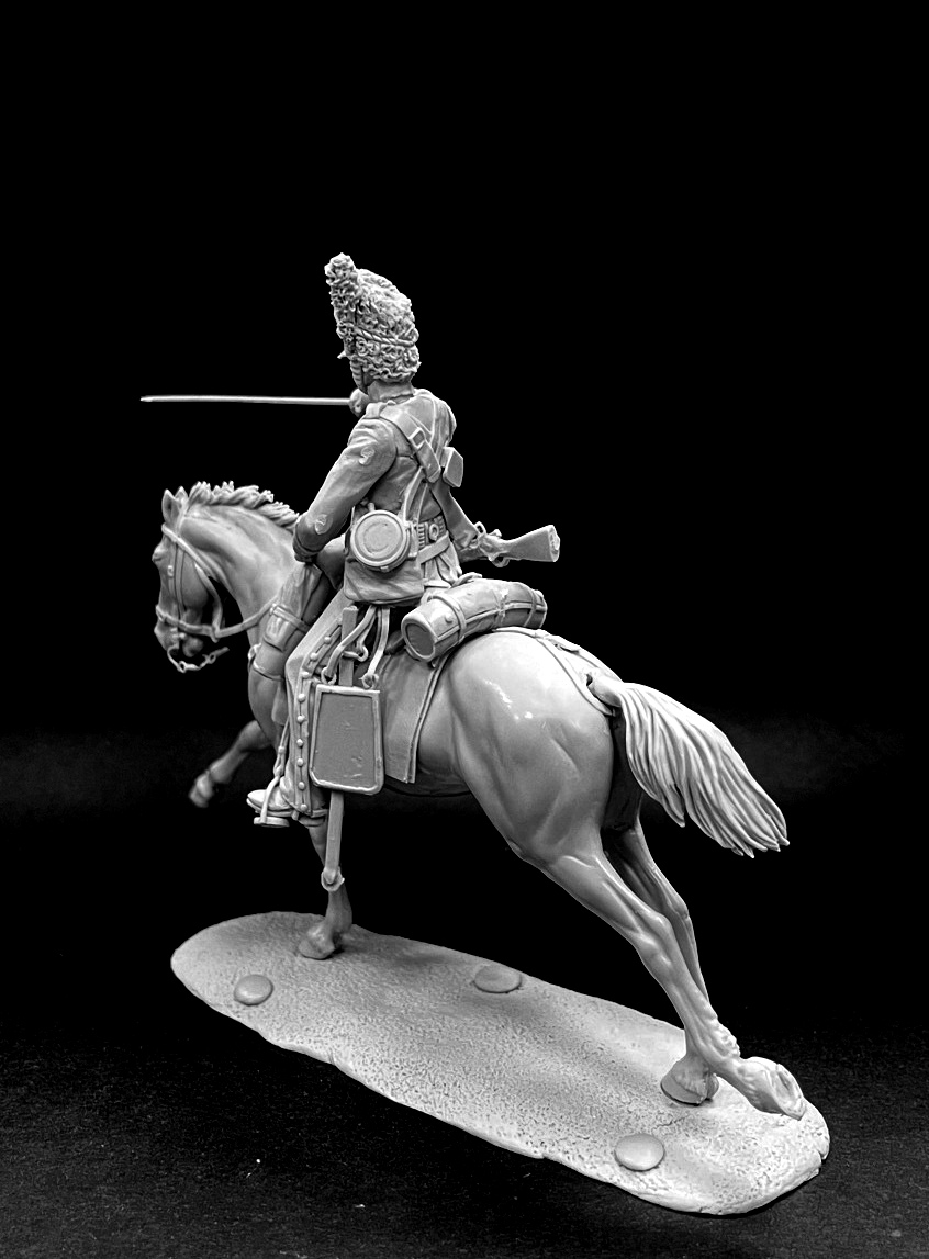 CHM-54305(M). Британский драгун (или Шотландский Серый), 1812-15 гг. Материал - белый металл. Chronos Miniatures