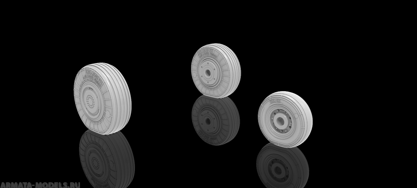 AM7220 Колеса под нагрузкой для Як-130 1/72 Arma Models