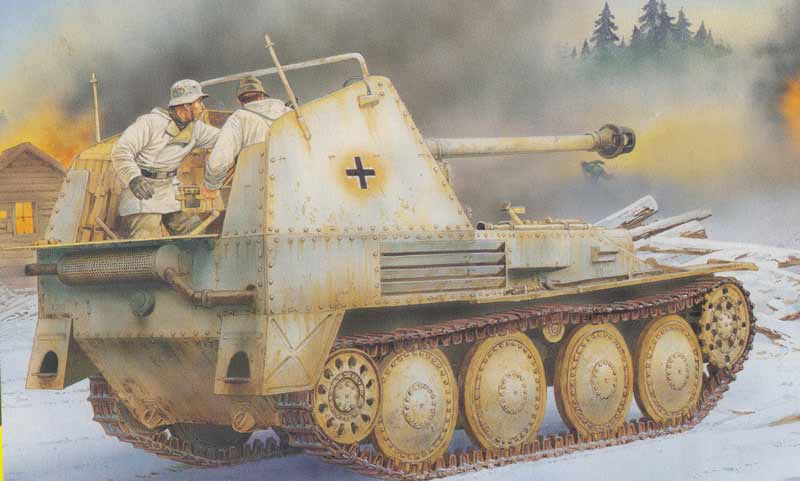 6464Д Сборная модель Sd.Kfz.138 MARDER III Ausf.M INITIAL PRODUCTION (SMART KIT) Dragon