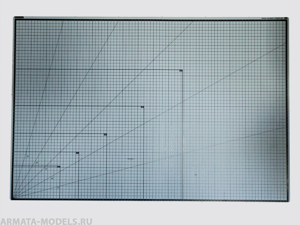 100113RK Коврик для резки А1, 5 слоев, серый черный