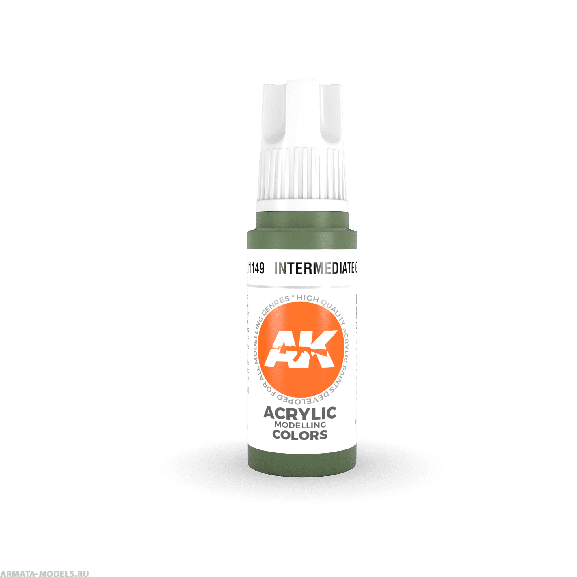 AK11149 Краска акриловая Intermediate Green 17ml