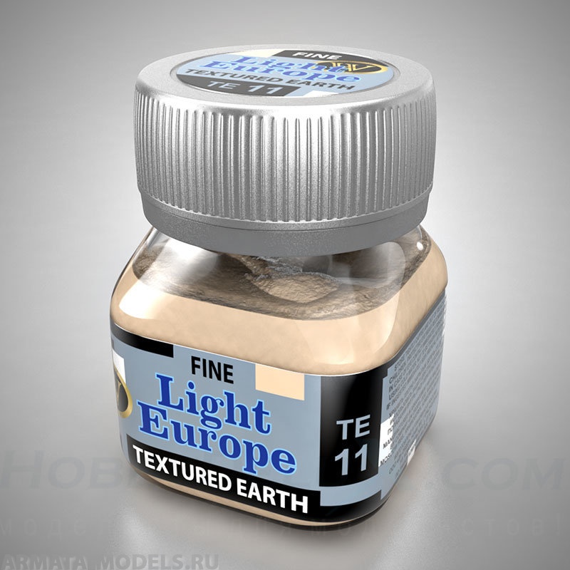 TE-11  Быстросохнущая акриловая смесь для создания реалистичной текстуры: мелкая светлая европейская земля