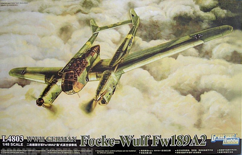 L4803 Самолет Focke-Wulf Fw189A2 WWII German Great Wall