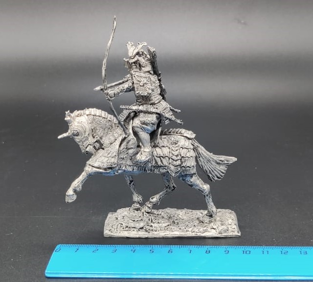 4070ТБ ВИМ, конный самурай с луком, 54 мм, Три Богатыря