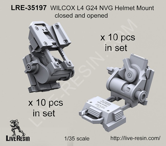 LRE35197 Крепление для очков ночного видения на шлем WILCOX L4 G24 NVG закрытое и открытое