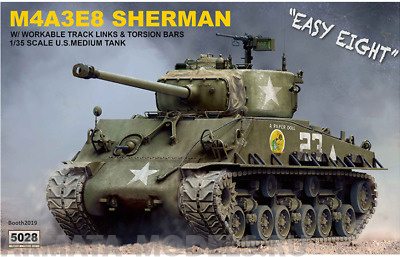 RM-5028 M4A3E8 Sherman w/workable track links and torsion bars Rye Field Model (RFM)