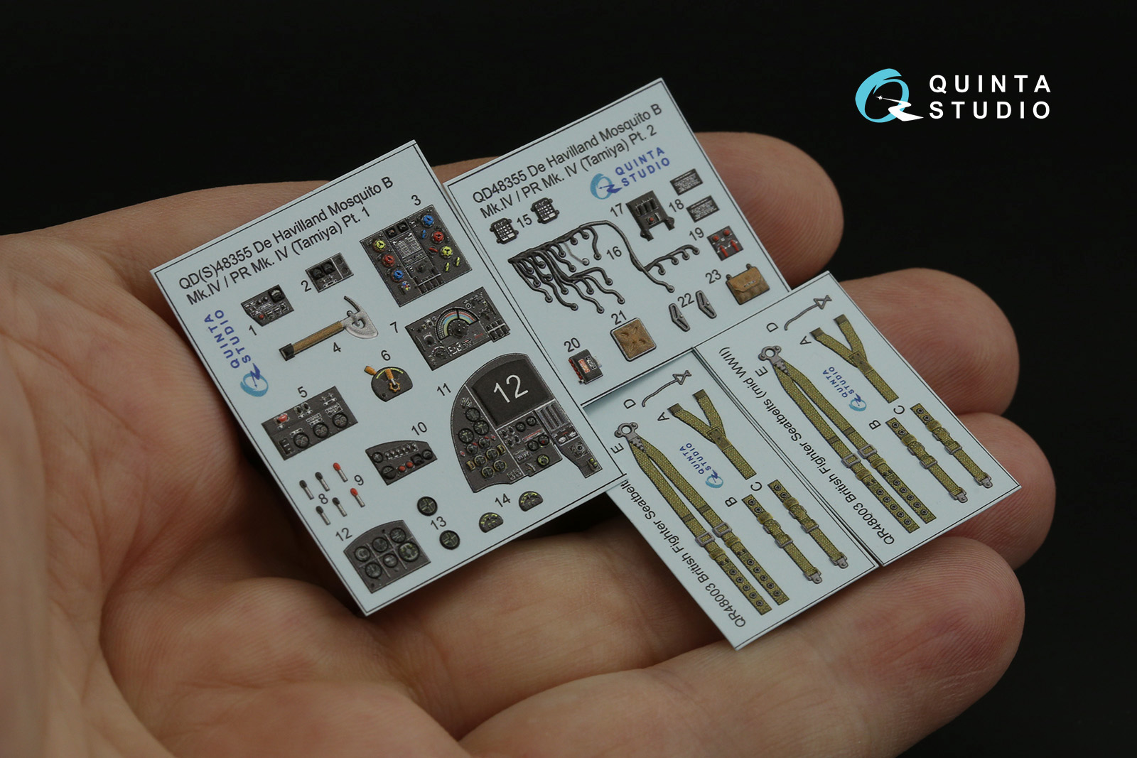 QD48355 3D Декаль интерьера кабины DH Mosquito B Mk.IV/PR Mk.IV (Tamiya)