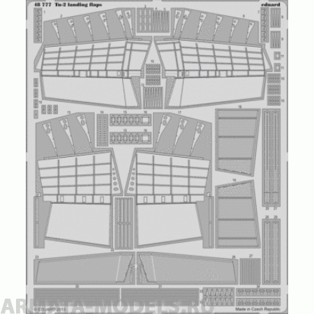 48777 Фототравление для Tu-2 Landing flaps for Xutong model