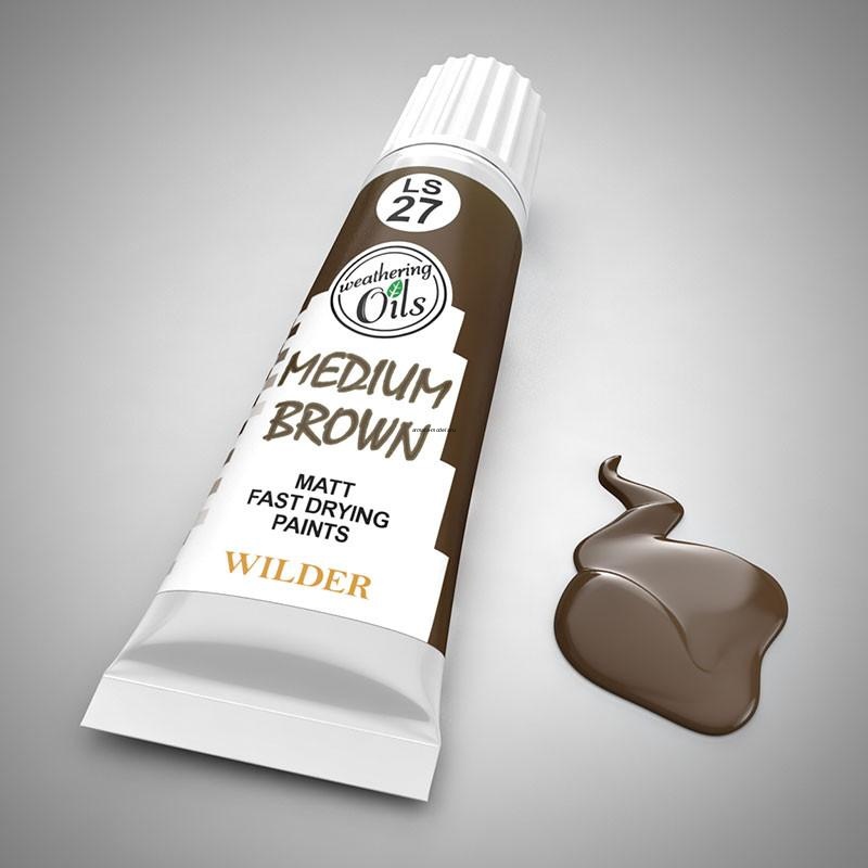 LS-27 Краски специальные быстросохнущие, на основе льняного масла. 20 мл цвет коричневый средний