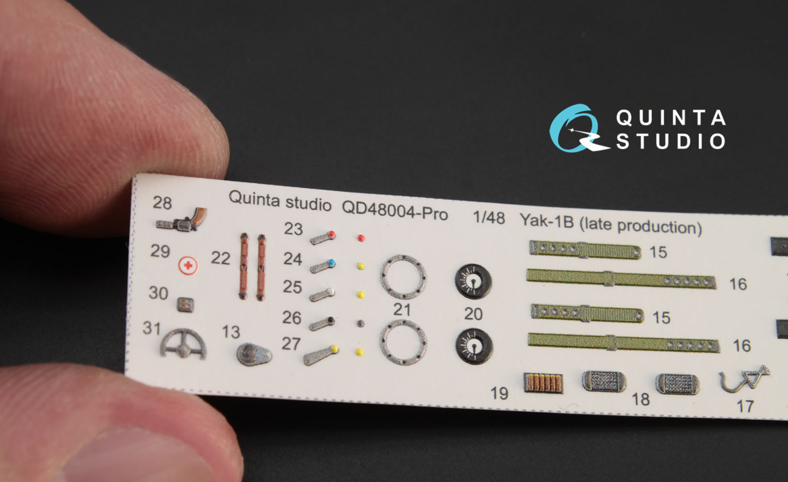 QD48004Pro 3D Декаль интерьера кабины Як-1Б (для модели Моделсвит)