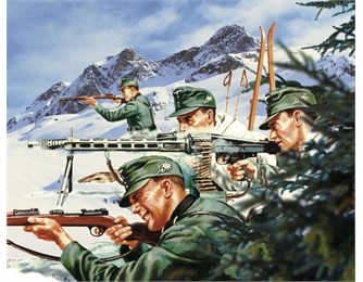 A04713 Набор фигур  WWII German Mountain Troops 1:32 Airfix