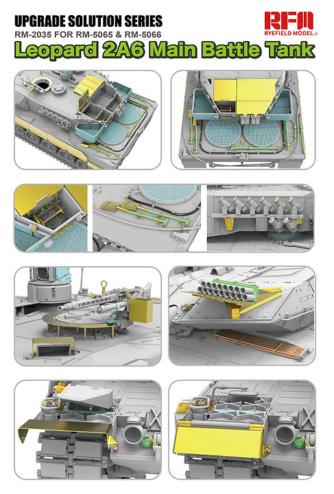 RM-2035 Набор деталей для улучшения Leopard 2A6 Main Battle Tank