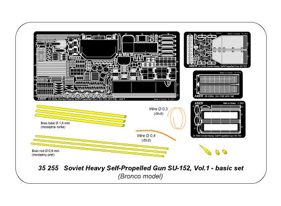 ABR-35 255  Дополнения для  SU-152 (KV-14) vol.1 для Bronco 1/35