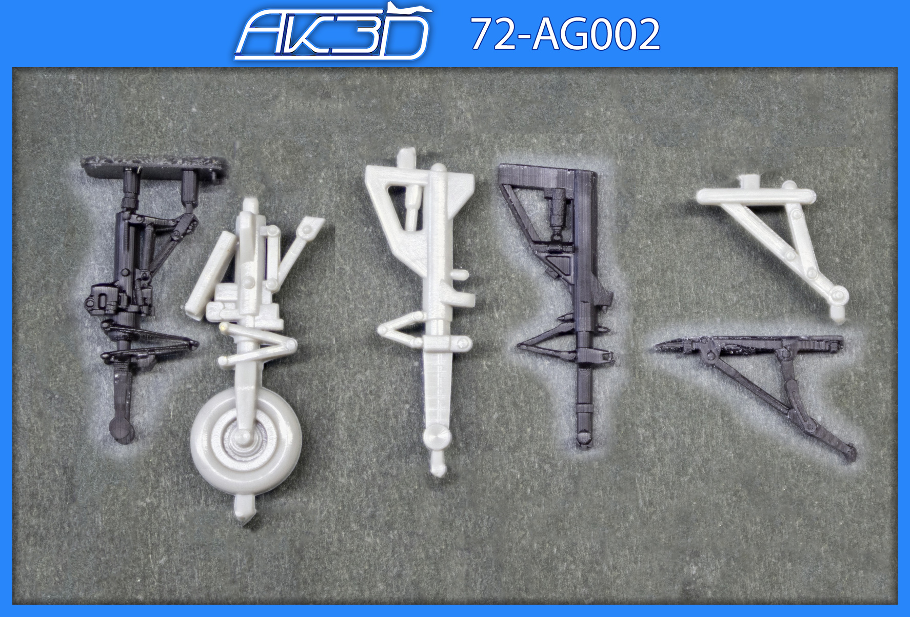 72-AG002 Стойки шасси для F-20 quot;Tigersharkquot; 1/72 AK3D models