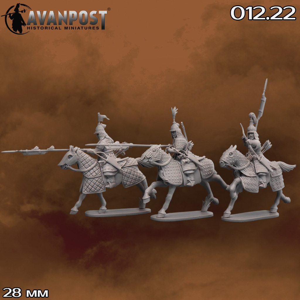 012.22АП Фигуры Ойратская конница, XVII в (набор 5) Аванпост