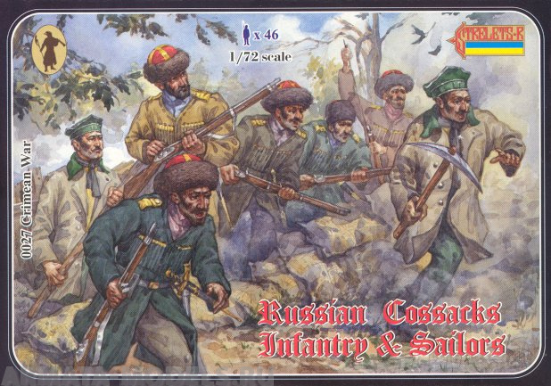 72027ST Фигуры Crimean Russian Foot Cossacks and Sailors Strelets