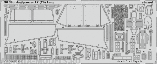 36309ED  Jagdpanzer IV (70) Lang for Tamiya 1/35