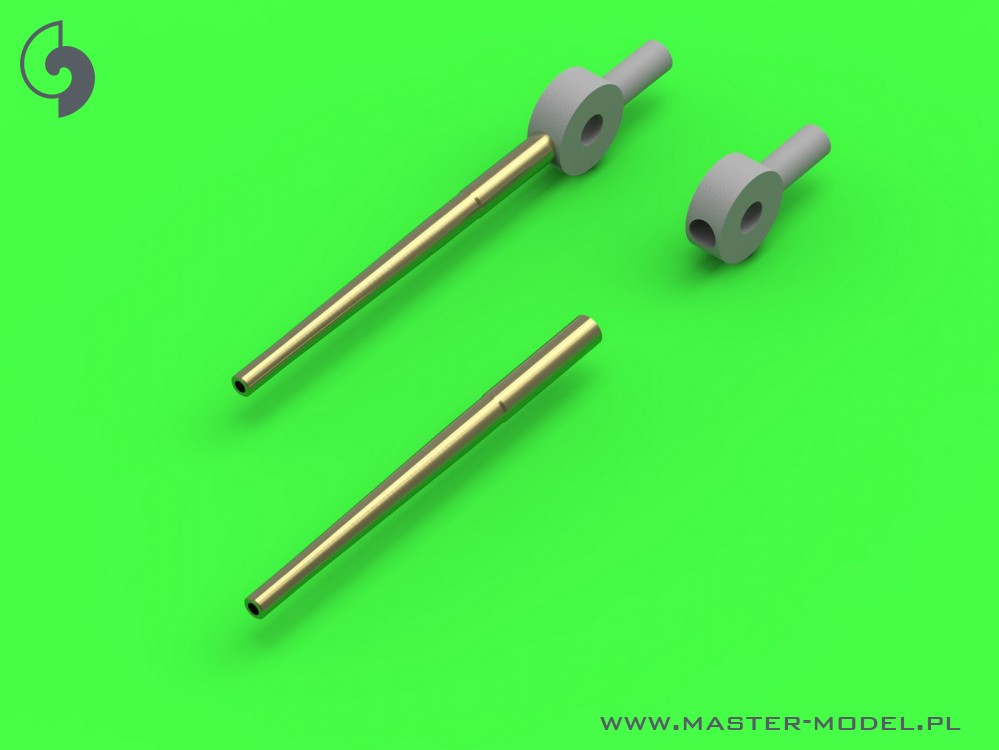 SM-350-099 Вооружение USS Alaska / Guam - стволы 12 дюймов (9 шт.), 5 дюймов (12 шт.) Со смоляными креплениями (для комплекта Hobby Boss)