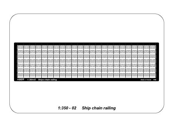 ABR-1:350-–-02  Дополнения для  Chain railing для  1/350
