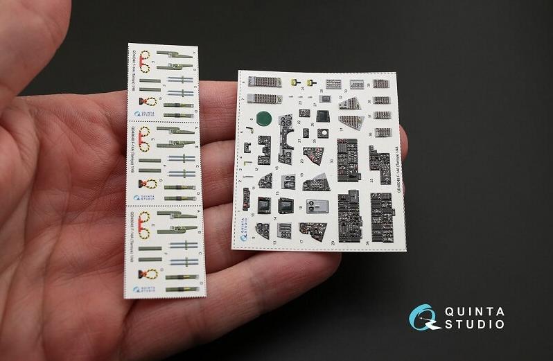 QD48048 1:48 3D Декаль интерьера кабины  F-14A (для модели Tamiya)