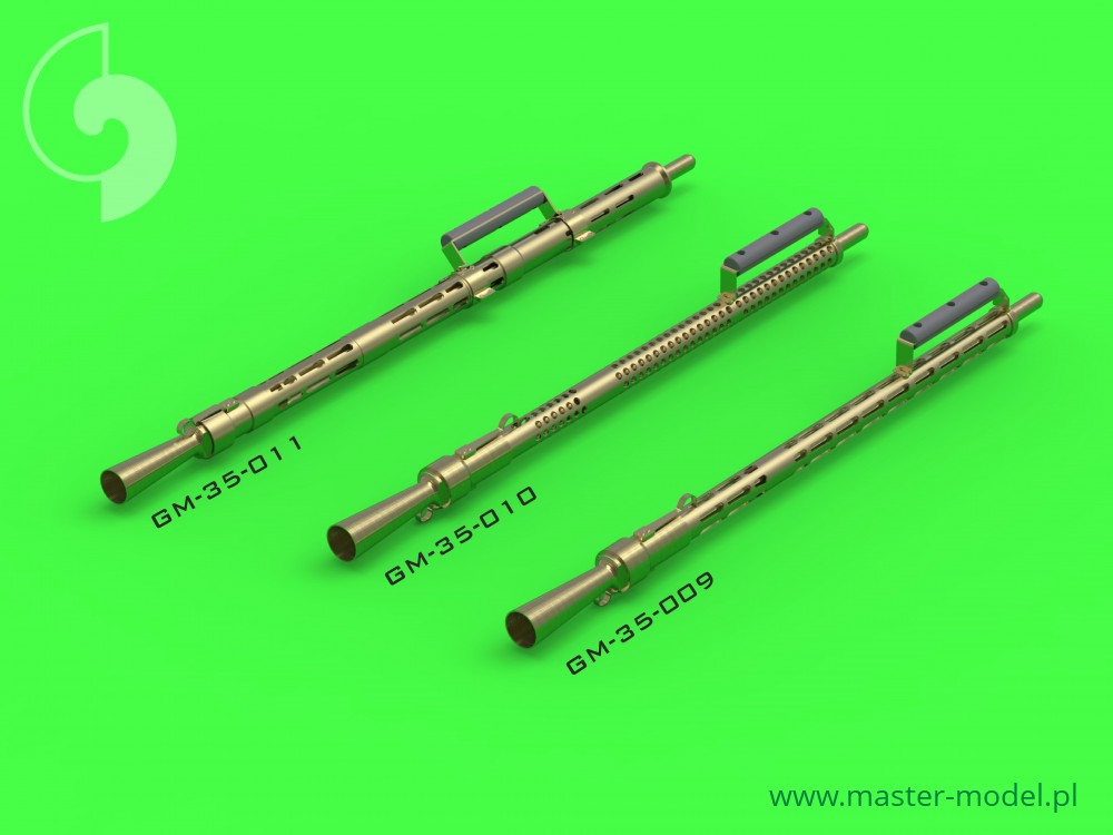 GM-35-010 КПВ - российский 14,5-мм крупнокалиберный пулемет - круглые отверстия для охлаждения - используется в зенитных комплексах ЗПУ-1/2/4 (1 шт.)