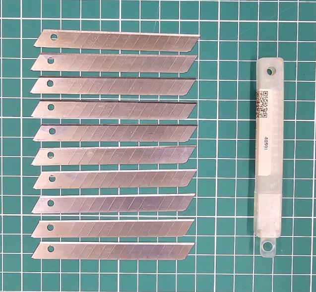 4059J Набор лезвий к ножу выдвижному, 0,6 х 85 х 9 мм, 10 шт./уп.