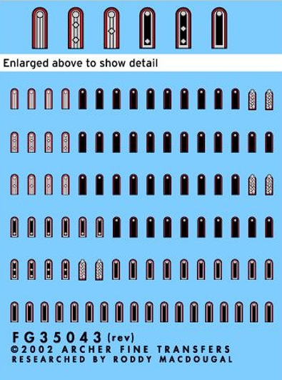 FG35043C Погоны артиллерийских частей СС