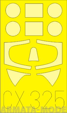 CX325ED  Окрасочная маска Spitfire F Mk.VIIb for Italeri kit 1/72