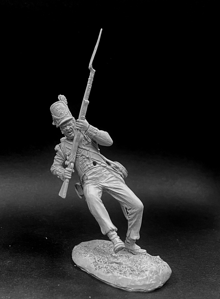 VD-54029(M). Рядовой (№1) британских пехотных полков, 1812-15 гг. Материал - белый металл. Chronos Miniatures