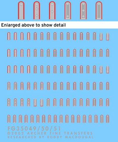 FG35050C Погоны  для артиллеристов Вермахта 1944-45.