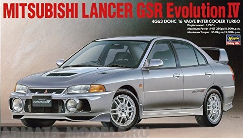 20257  Автомобиль MITSUBISHI LANCER GSR EVOLUTION IV Hasegawa