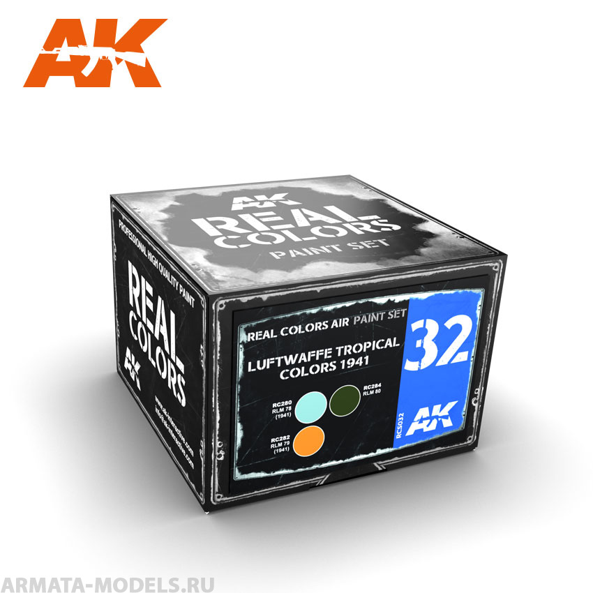 RCS032 Набор красок Real Colors Luftwaffe Tropical Colors 1941