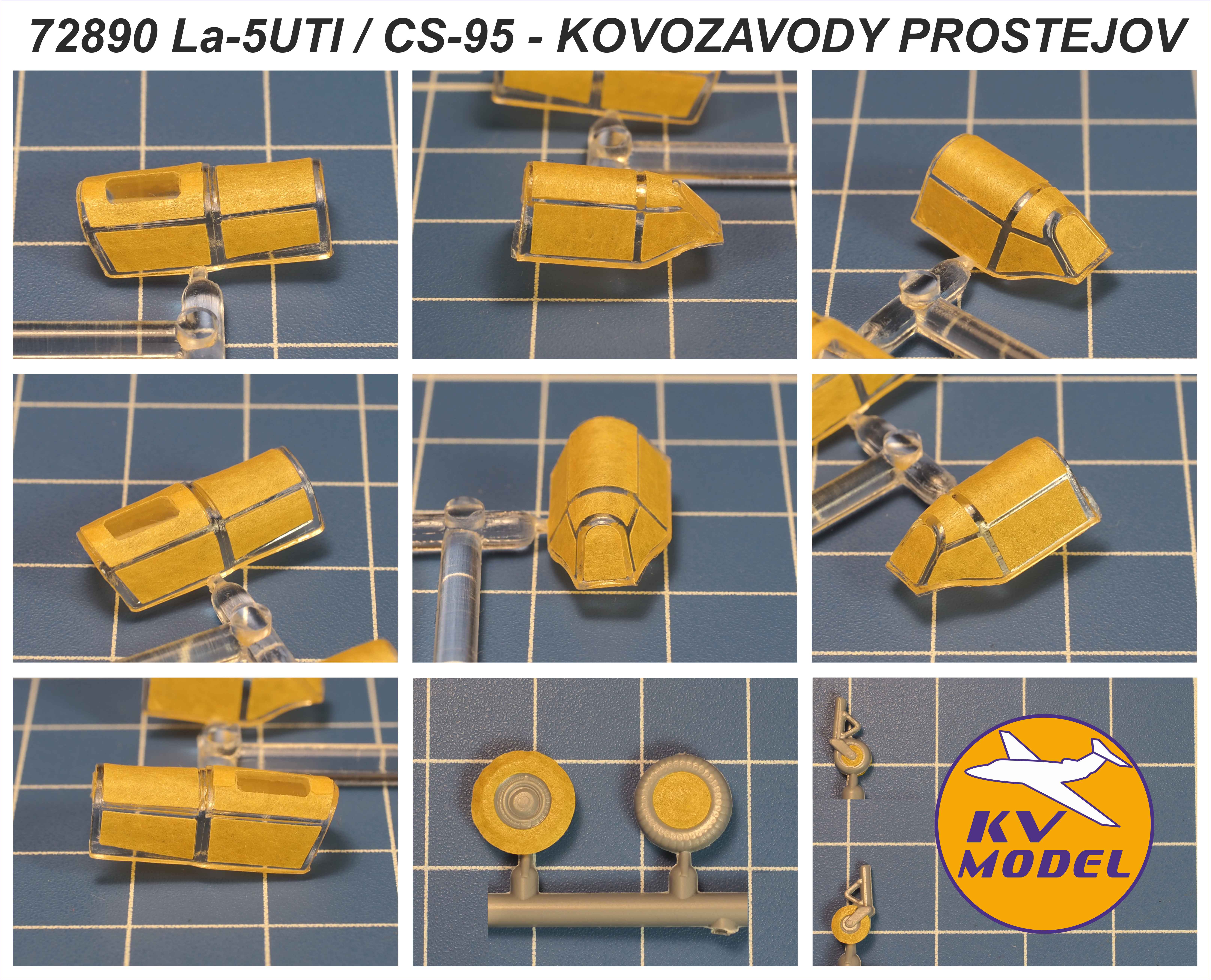 72890KV Окрасочная маска Ла-5УТИ / CS-95 (Kovozavody Prostejov #KPM0361, #72362) + маски на диски и колеса