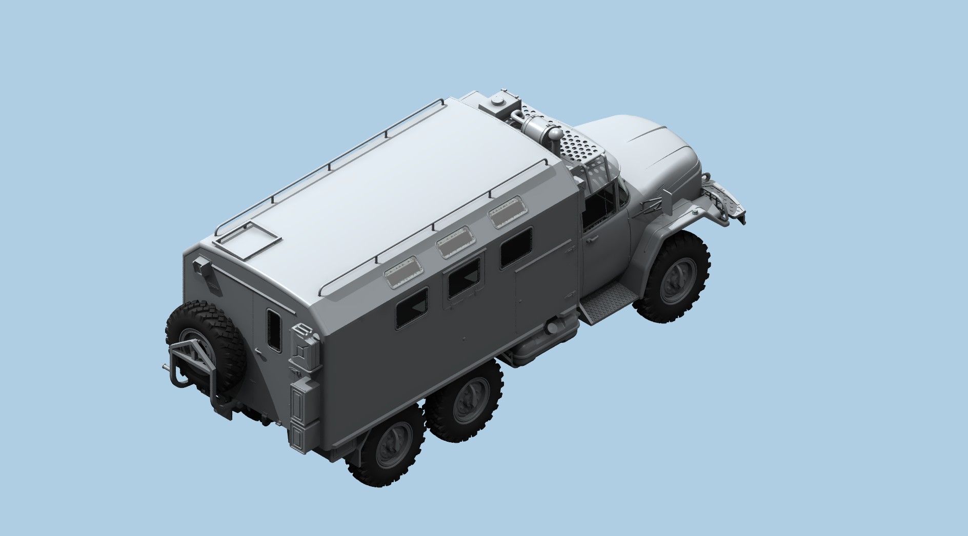 35524 ЗиЛ-131 КШМ с советскими водителями ICM