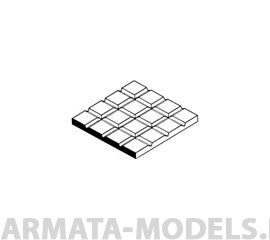 EVG4501 Квадратная плитка 1,6х1,6 мм, лист 15х30 см