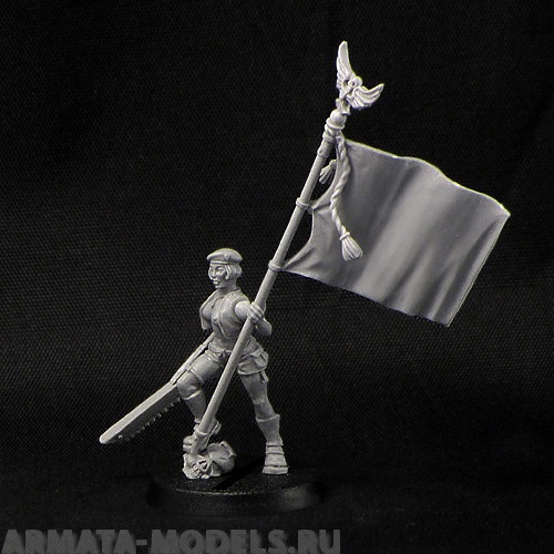 BV-fem-standard Игровая миниатюра  Standard-bearer (topless) Знаменосец (топлесс) BROTHER VINNI's