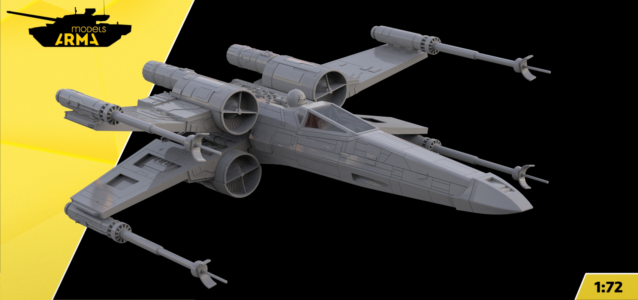 AM72464 Истребитель X-wing Крестокрыл. Star Wars Arma Models