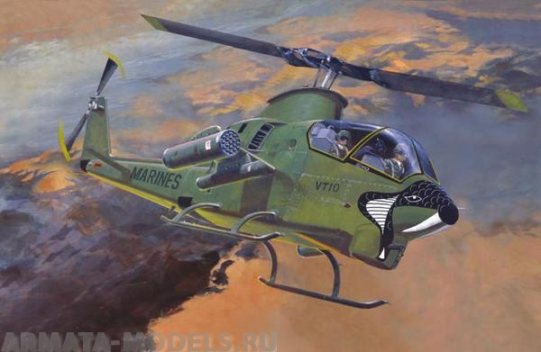 B-34 Вертолёт AH-1G Marines MISTERCRAFT