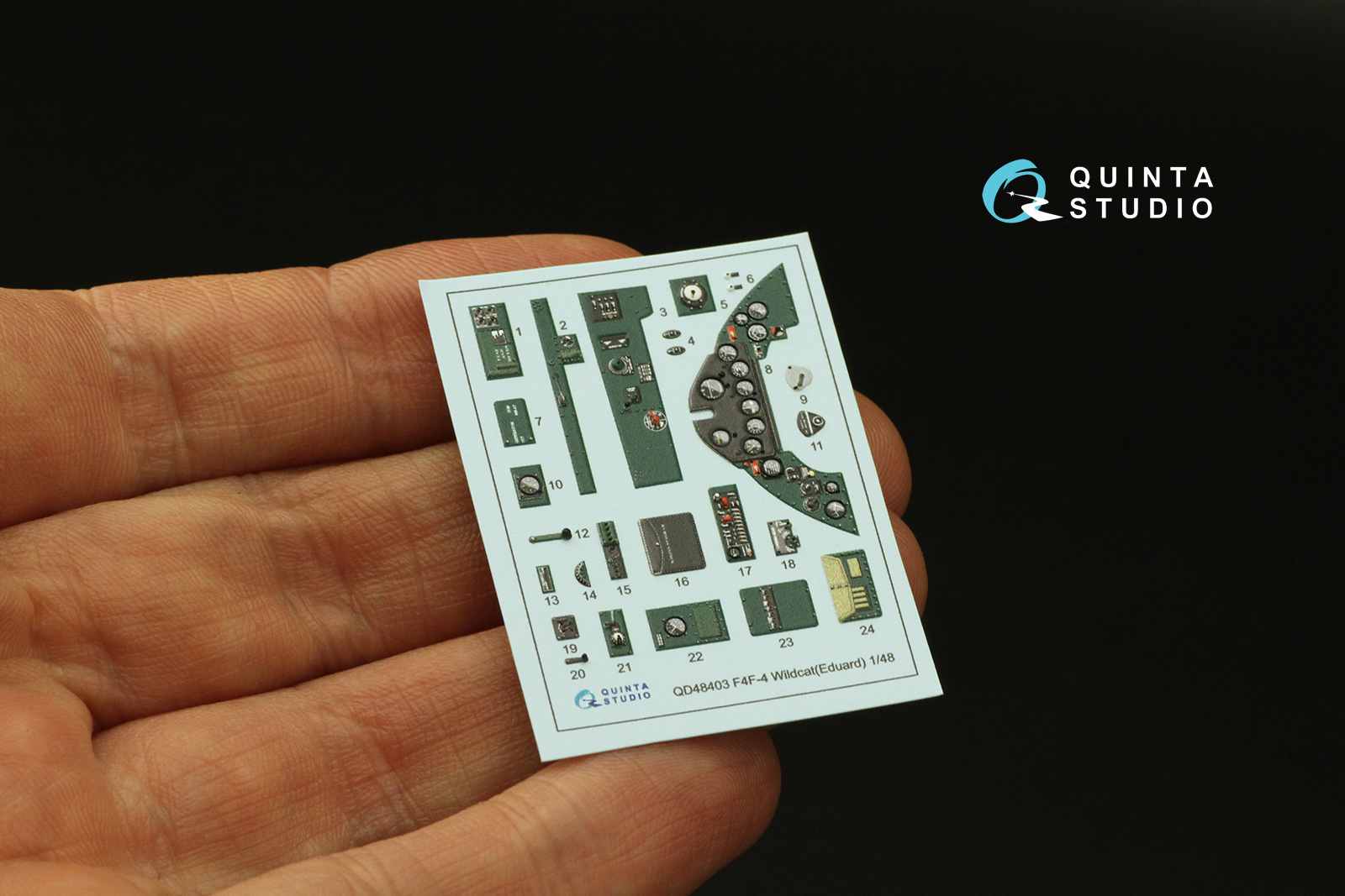 QD48403 3D Декаль интерьера кабины F4F-4 Wildcat (Eduard)