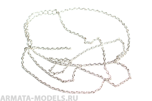 AH6016 Цепь плетеная якорная - звено 1,5х1,0 мм (сталь), длина 50 см